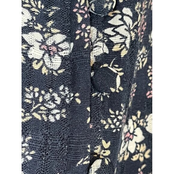 Lane Bryant Top Women 14 Blue Pullover Boho Neutral Western Feminine Flowy 80s - Picture 4 of 14